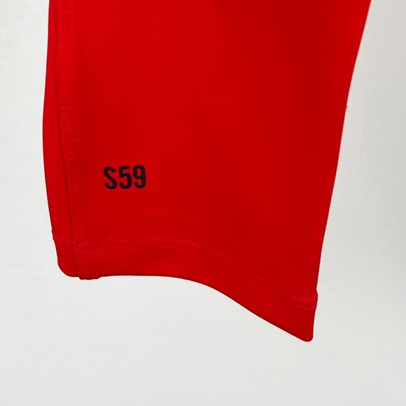 Splits59 Red Leggings with Black Stripe - Picture 6 of 6